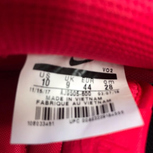 NWT Air Force 1”07 LV8 UV Siren Red M AUTHENTIC - Picture 8 of 8